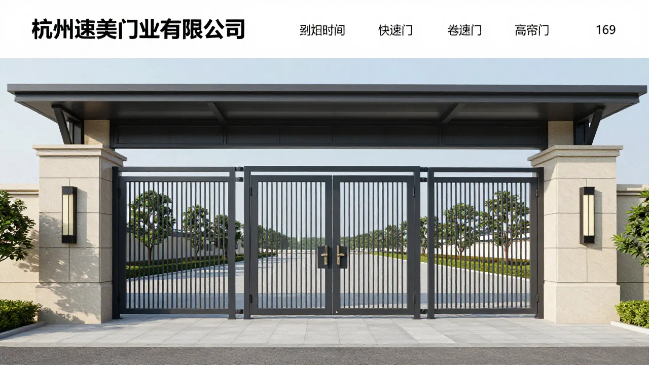 杭州速美门业有限公司 首页主视觉